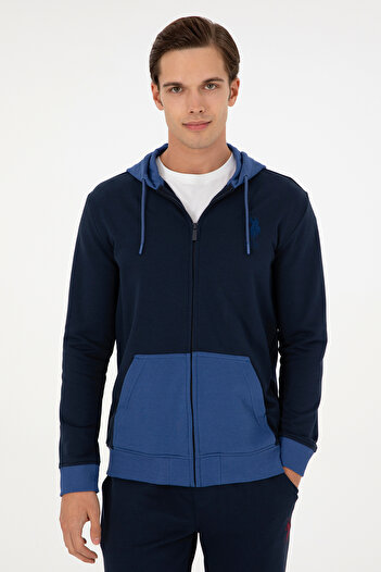 U.S. Polo Assn. Erkek Lacivert Örme Hırka 50290255-VR033