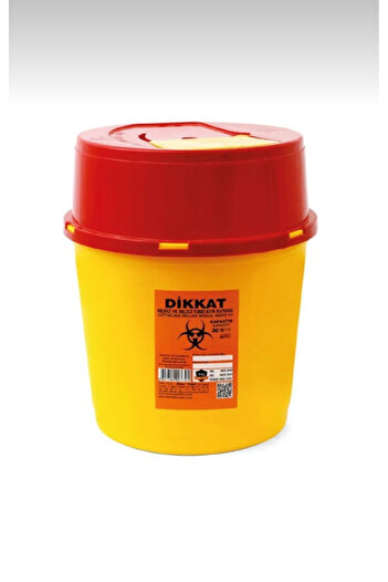 Genel Markalar 30 Litre Tıbbı Atık Kovası Çöp Kovası Pedalsız Kesici ve Delici Atık Kovası