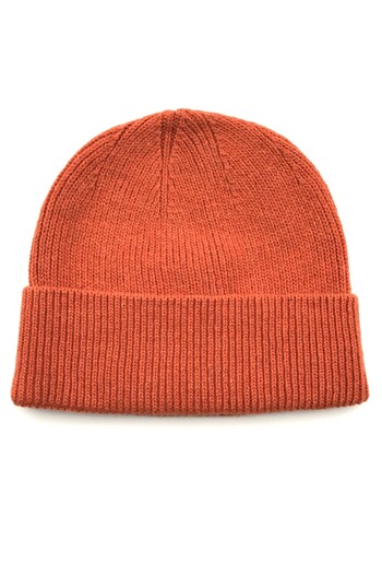 AXE SPORTSWEAR Winter Orange Wool Ribbed Raglan Folded Basic Beret Winter Beret