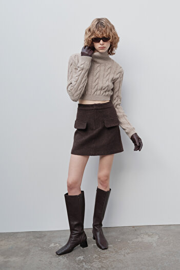 VATKALI Stamp Mini Skirt