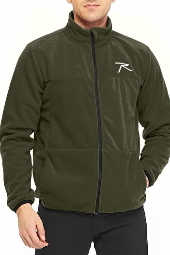 raru VARION KHAKI Men's Fleece Jacket