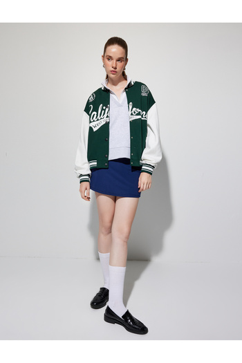 Koton High Waist and Elastic Waist Sports Shorts Skirt - Interlock