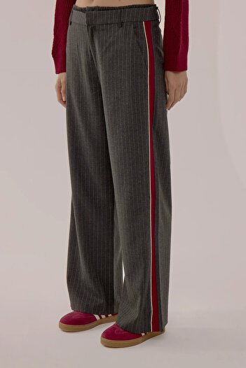 Hiccup Striped Straight Leg Trousers