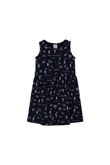 LOVETTI Rochie fără mâneci cu imprimeu pentru fete Botanic Love