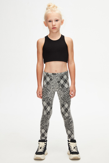 LOVETTI Grumpy Girl - knitted Patterned Winter Leggings