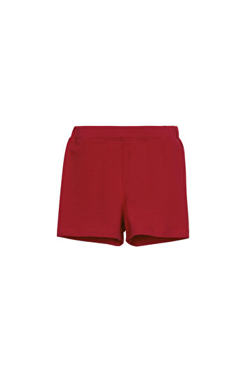 LOVETTI Girl's Red Basic Dance Shorts