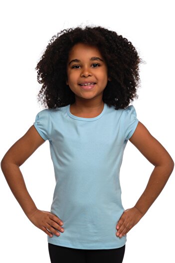 LOVETTI Baby Blue Basic Κοριτσίστικο μπλουζάκι με λαιμόκοψη με λαιμόκοψη καρπούζι