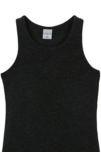 LOVETTI Black Nope Basic Girls' Swimming Undershirt