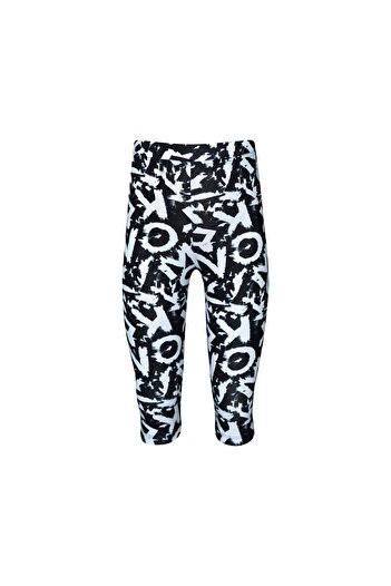 LOVETTI Aplhabet Girl's Patterned Knee Length Leggings Capri
