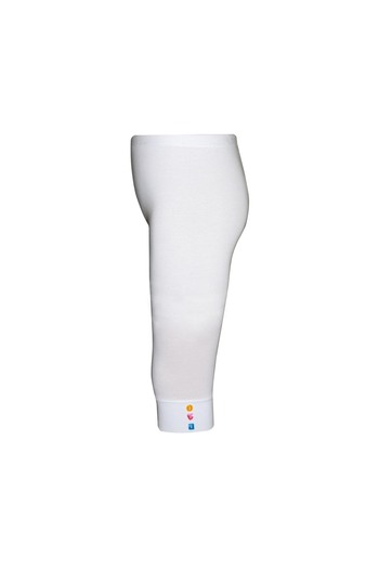 LOVETTI White ButtoneD Knee-length Capri for Girls