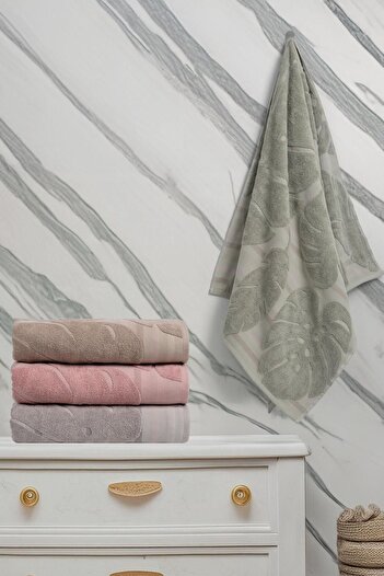 Altınbaşak Marisol Assortment - 100% Jacquard Cotton 4-Piece Hand Towels