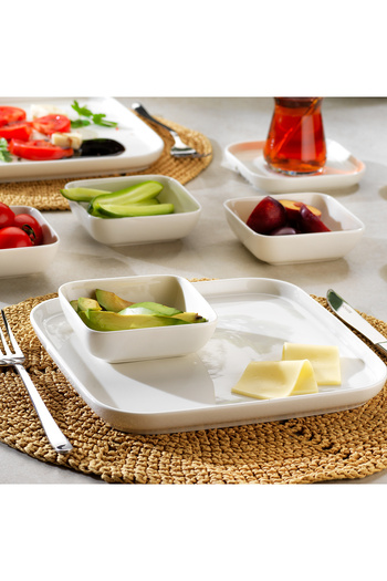 Schafer Luca Breakfast Set 32 Pieces-Cream