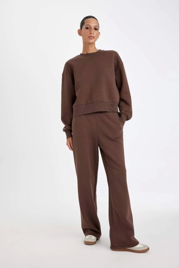 DeFacto B8571 High Waist Thick Basic Sweatpants with Pockets
