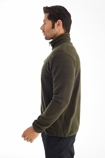 Crozwise TAM FERMUARLI SWEAT 6037-04 YEŞİL