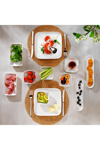 Schafer Luca Breakfast Set 32 Pieces-Cream