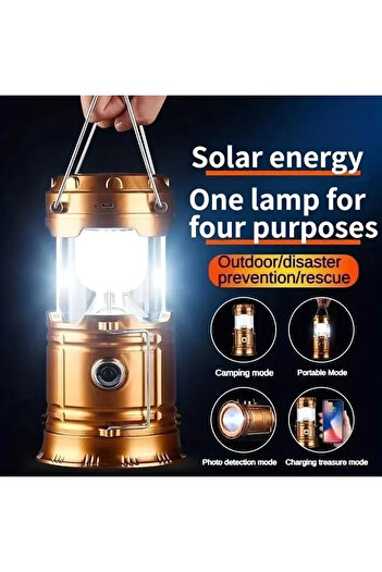 Choice Rechargeable solar light, outdoor camping light, multi-function, clean, portable, bath light, eme...