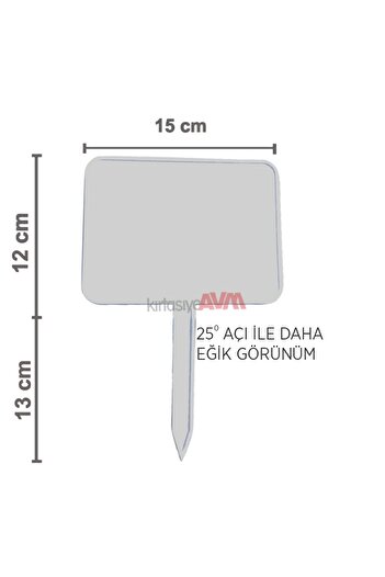 MT Large Size White 10 Pieces - Summer Plastic Price Tag with Angles and Studs - Nuts Wipe Trader, Greas