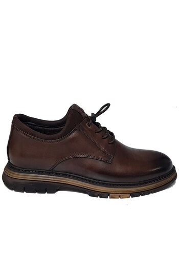 KOMCERO Elastic Tied Stretch Plain Model Genuine Leather Winter Shoes K1195-767