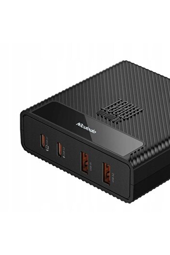 Mcdodo Ch-1802 100w Usb Typec Giriş Powigan Hızlı Şarj Adaptörü Kablo - Siyah