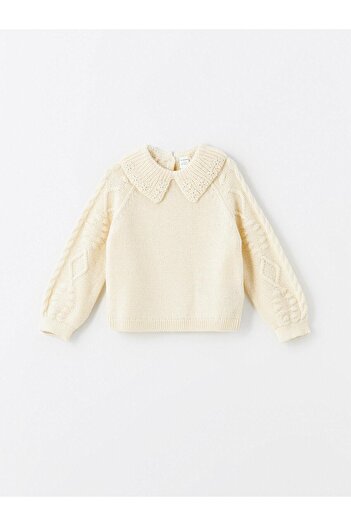 LC Waikiki Lcw Kids Baby Collar Long Sleeve Girl's Knitwear Sweater