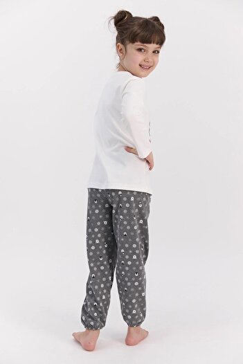 ROLY POLY 2585 Krem Renk Kız Çocuk Pijama Takımı