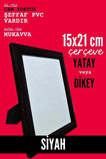 CreaWitch 15X21 Black Photo Picture Frame Standing Backrest or Wall Hanging
