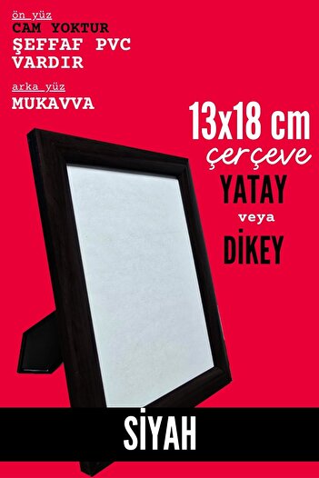 CreaWitch 13X18 Black Photo Picture Frame Standing Backrest or Wall Hanging
