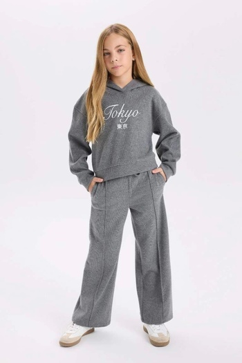 DeFacto D4640 Wide Leg Geniş Bol Paça Eşofman Altı