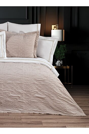 rüya pike Athena-Beige Double Pique Bedspread Set
