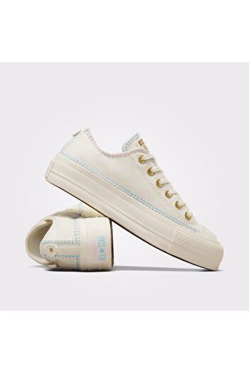 Converse Chuck Taylor All Star Lift Unisex Bej Platform Sneaker
