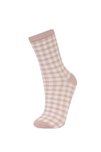 DeFacto Women's 3-Piece Cotton Long Socks D0527Axns
