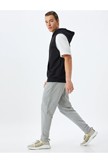 Koton Cotton Blend Sports Sweatpants - Jogger with Waist and Pocket Detail