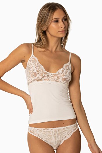 Pierre Cardin Combed Cotton Undershirt Panties Women's Underwear Set - 315