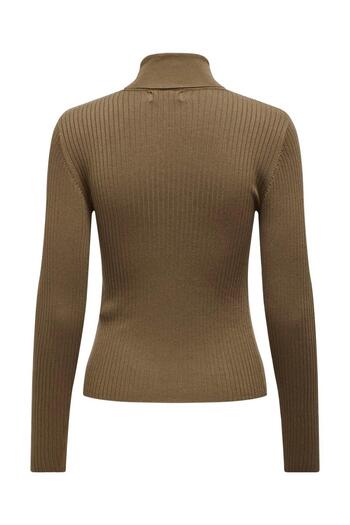 JDY Jdyplum Roll Neck Pullover Sweatshirt - Eggnog Knt 15328328