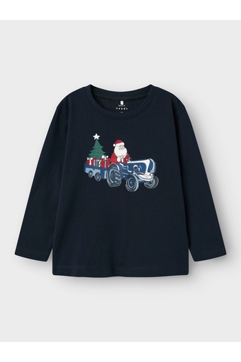 name ıt Nmmvismas Ls Nreg Top - Tričko s krátkým rukávem