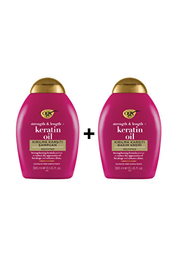 OGX Keratin Oil Sülfatsız Şampuan Ve Bakım Kremi
