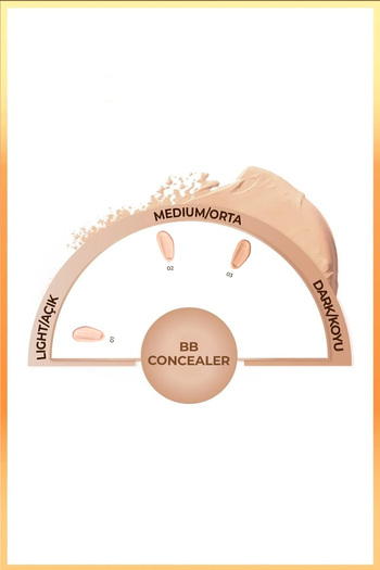 NOTE Bb Concealer Spf 15 Yoğun Kapatıcı Metal Başlıklı Göz Altı Kapatıcısı - 01 Açık
