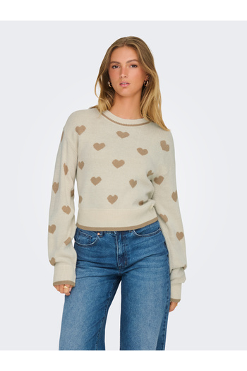 JDY JDYROMANCE L/S JACQ. PULLOVER KNT NOOS 15314768 Birch