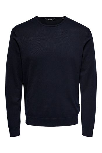 Only & Sons Onswyler Life Reg 14 Ls Crew Knit Noos 22020088 Dark Navy