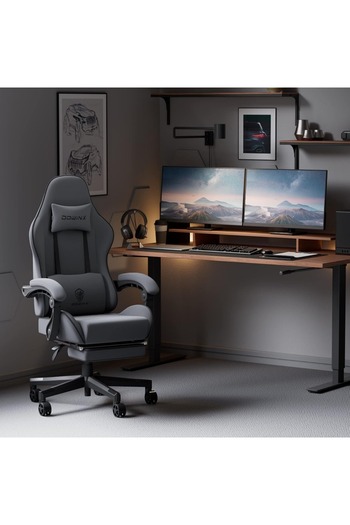 Mahmayi Dowinx Gaming Chair, Computer Chair PC Chair with Massage Lumbar Support (Grey)