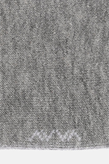 Avva Erkek Gri Pamuklu Sneaker Çorap B008553