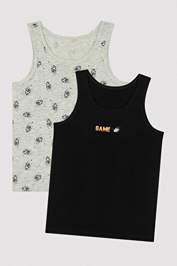 Penti Boy's Football Ball Printed 2-Piece Undershirt
