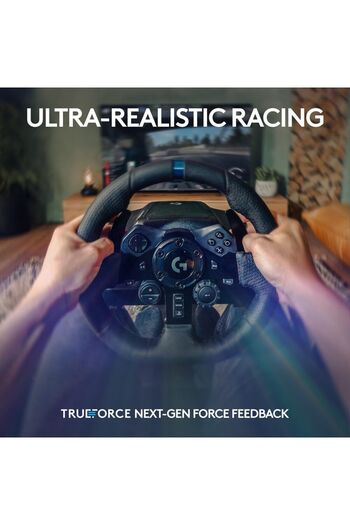 logitech G923 Racing Wheel and Pedals, for PS5, PS4, PC, Mac - Black - UAE Version