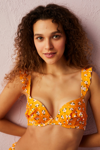 Penti Multicolored Atletlla Frill Cup Bikini Top