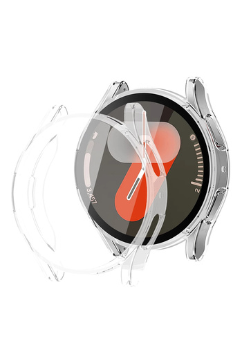Tagomoon Samsung Galaxy Watch 7 44mm ile Uyumlu Kasa Ve Ekran Koruyucu 360 Tam Koruma Silikon Kılıf