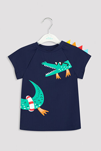 Penti Costum de baie cu imprimeu crocodil pentru băieți