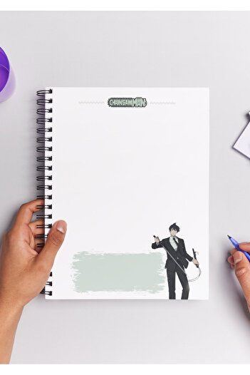 Home Chainsawman Anime Spiral Notebook A5 (50 Sheets)