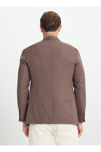 ALTINYILDIZ CLASSICS Ανδρικό μπουφάν Six-star Classics Slim Fit Brown ACE042510092_JACKET TAOS-B