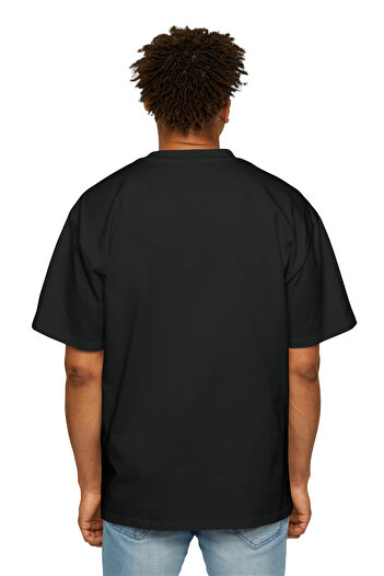 CC STORE Drew Design Printed Black - White T-shirt Oversize