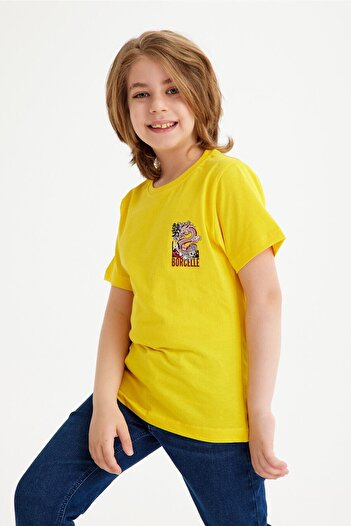 CC STORE Dragon Printed Children's T-Shirt for Ages 5-15